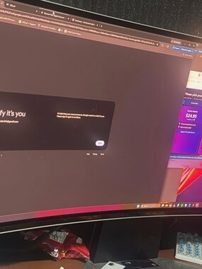 Samsung Curved Ultra-Wide Monitor - Black